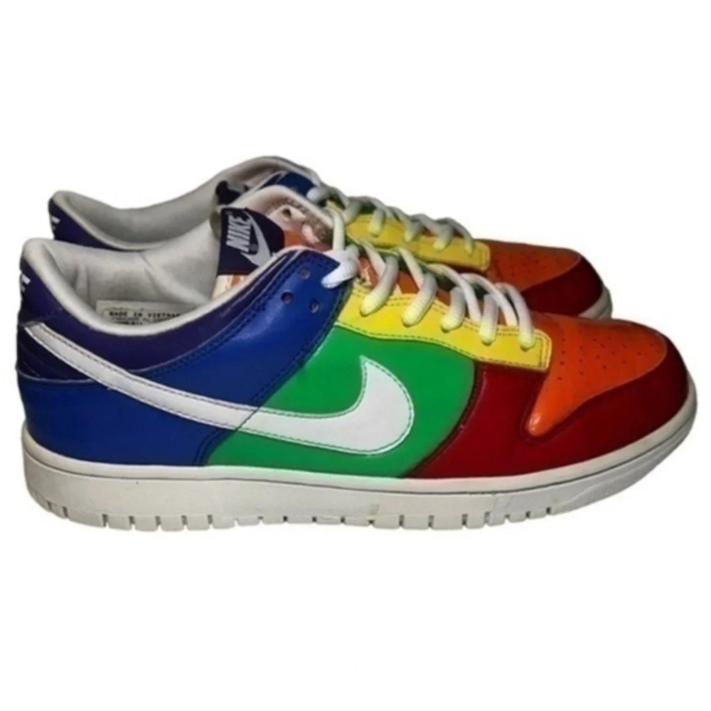 Nike Kids Youth Size 7 Rainbow Nike Dunk Low GS US 2008 306339-811 Sneakers